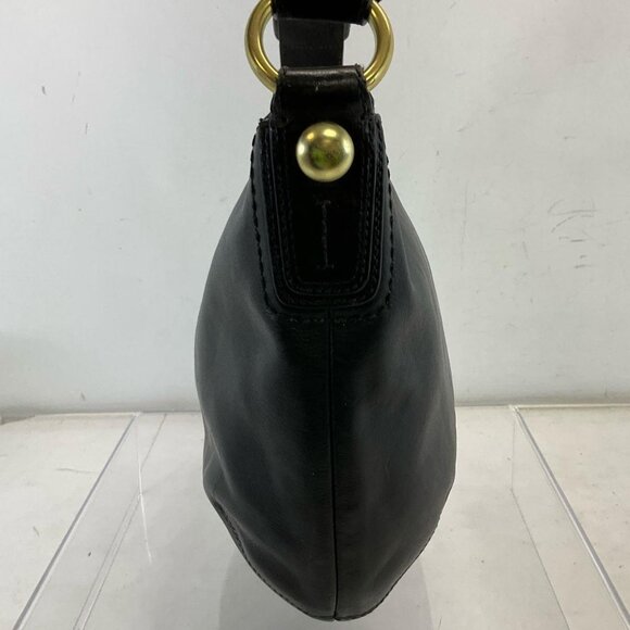 Coach #11838 Black Leather Hobo Shoulder Bag - Picture 4 of 7